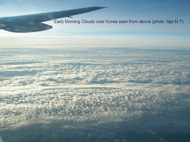 Clouds over Korea (photo: Njei M.T)